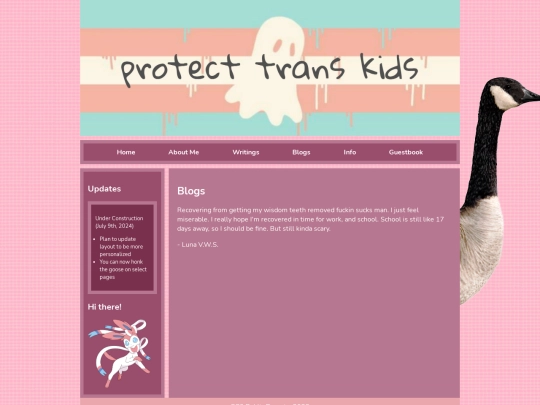 Blogs/miseryandpain screenshot