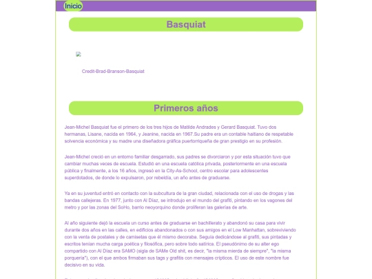 biografía screenshot