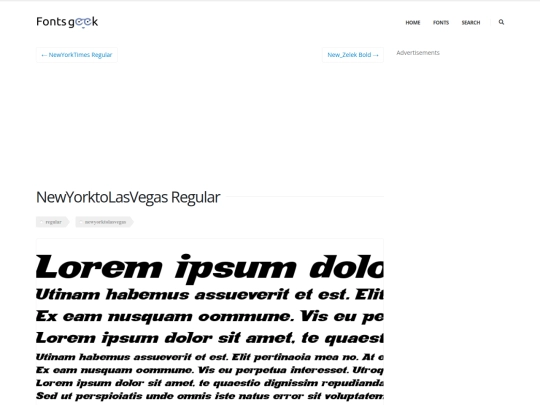 fonts/NewYorktoLasVegas Regular/readme screenshot