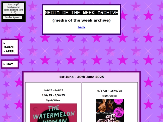 of the week screenshot