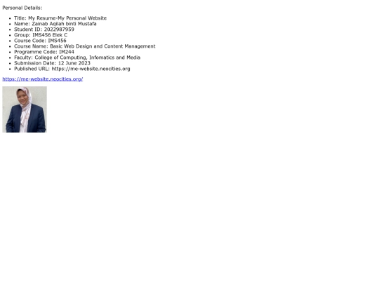 aboutme screenshot