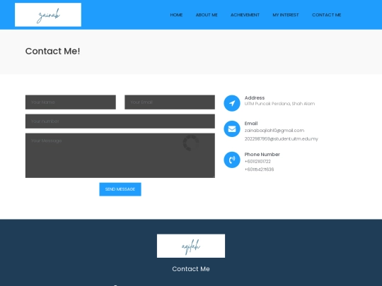 contact screenshot
