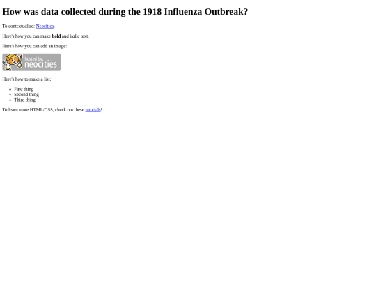influenza screenshot