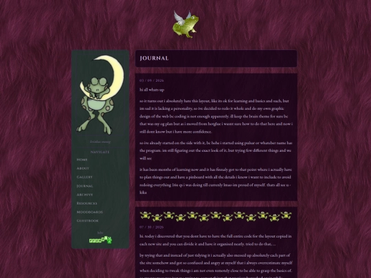 journal screenshot