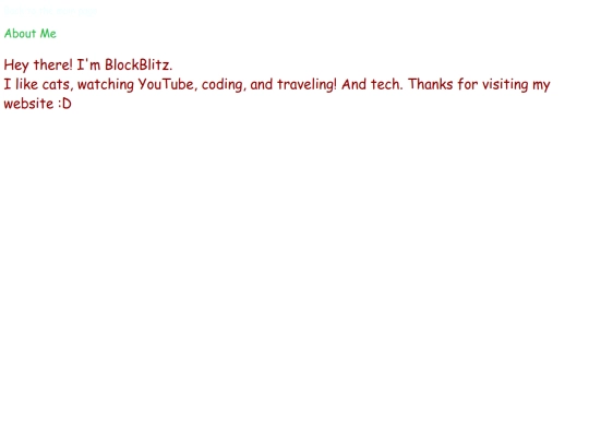 aboutme screenshot