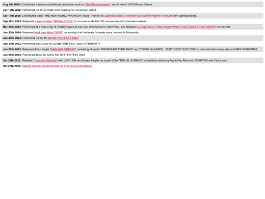 updates screenshot