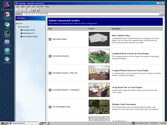 coursework screenshot
