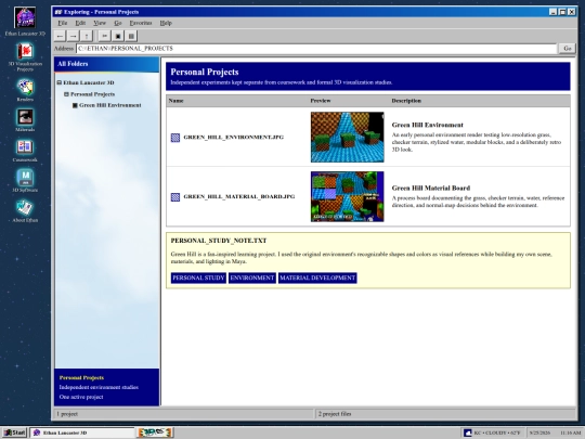 personal-projects screenshot