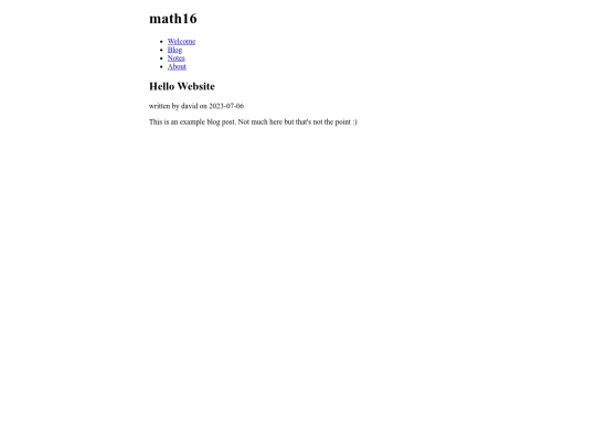 blog/first-post screenshot