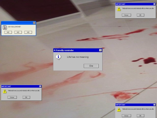 burning screenshot