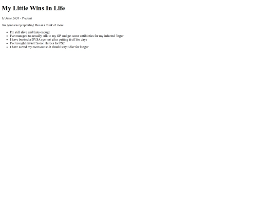 blog/littleWins screenshot