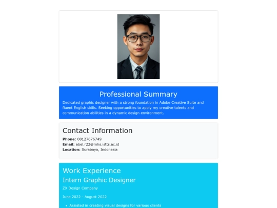 tugascv/cvbootstrap screenshot