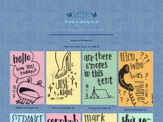 zines screenshot