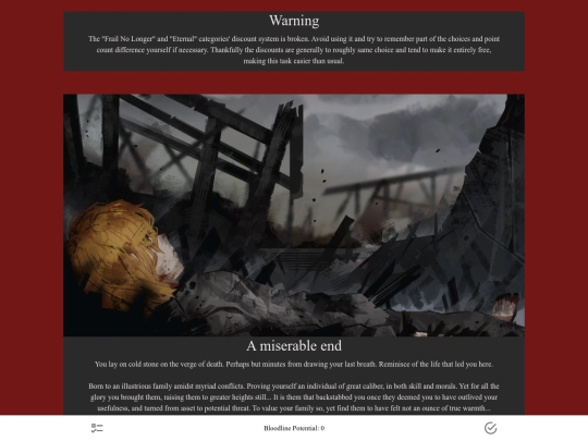 cyoa/Ancestor_of_Blood screenshot