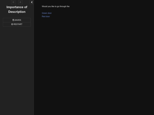 Importance of Description screenshot