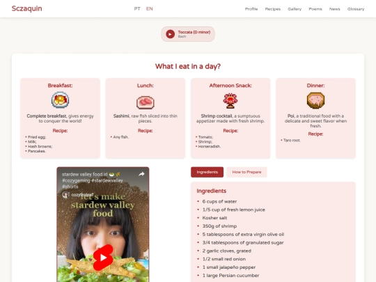 receitas/recipes screenshot