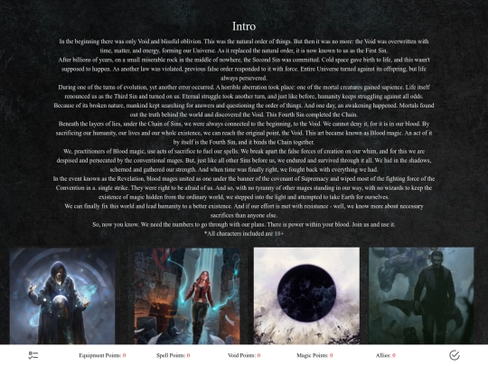 Blood_Magic_CYOA screenshot