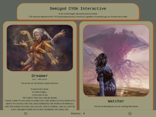 Demigod_CYOA screenshot