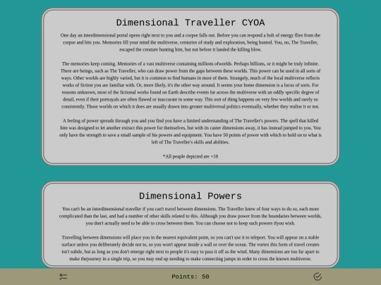 Dimensional_Traveller_CYOA screenshot