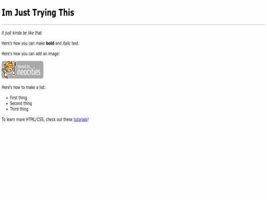 index screenshot