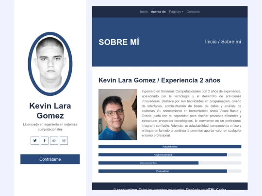 personal-blog-template/about screenshot