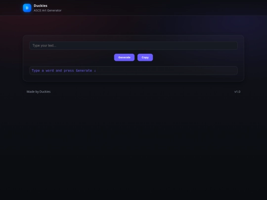 asciiart screenshot