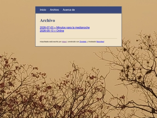 archive screenshot