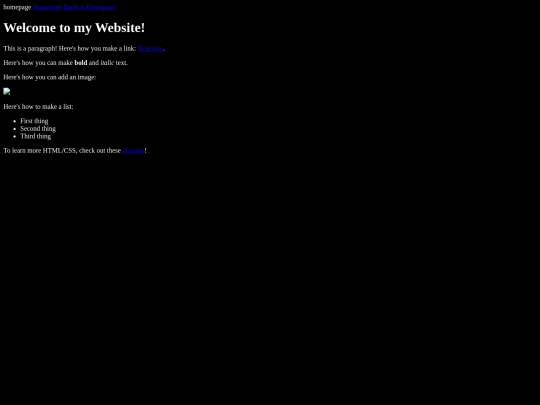 homepage screenshot