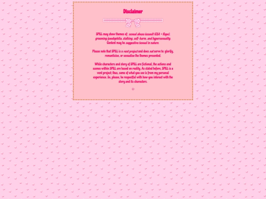 disclaimer screenshot