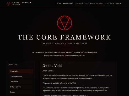 framework screenshot