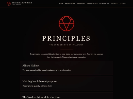 principles screenshot