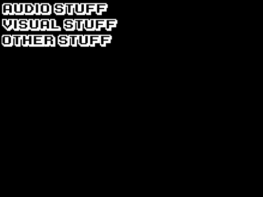 menu screenshot