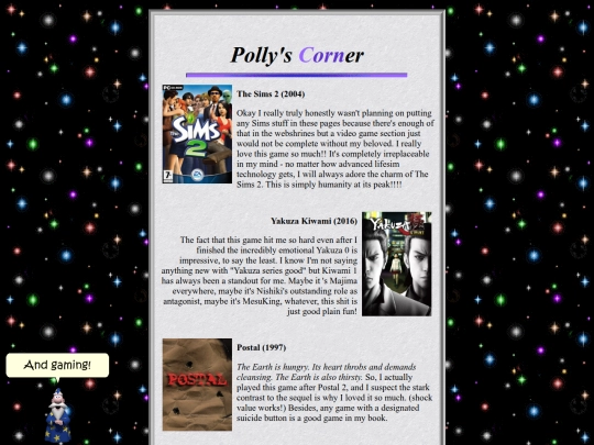 pages/games screenshot