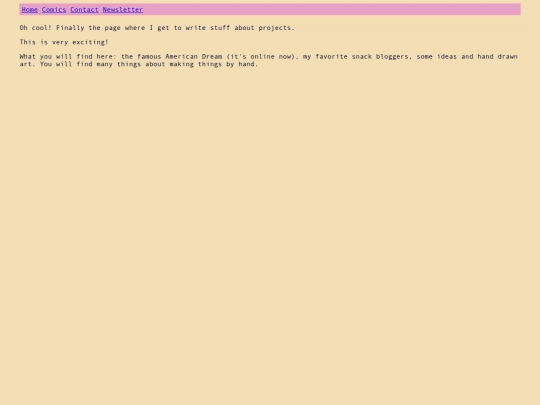 Pages/blog screenshot