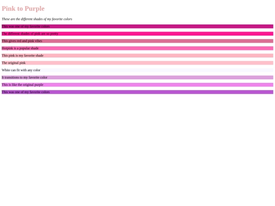 CssColorExample screenshot