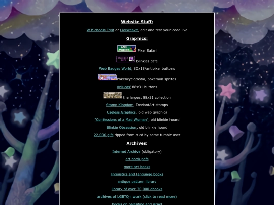 links screenshot