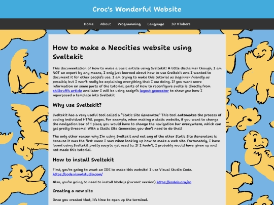 programming/tutorials/making_a_basic_sveltekit_website screenshot