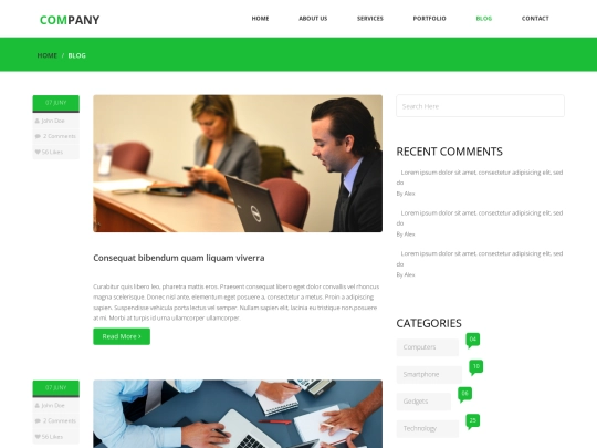 blog screenshot