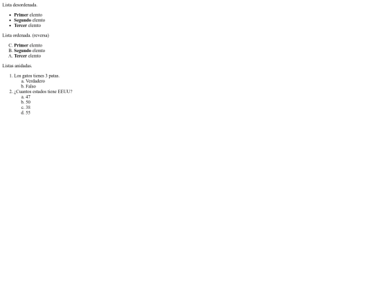 paginas/Listas screenshot