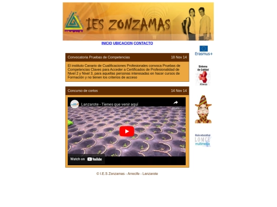 PaginawebZonzamas screenshot