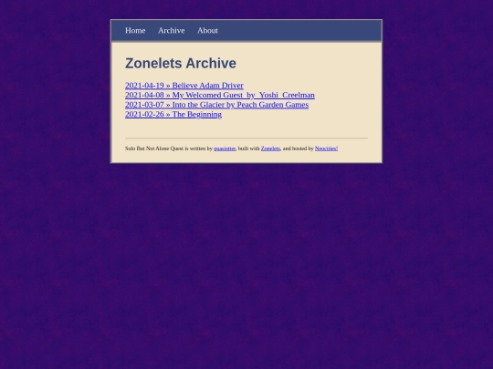 quest/archive screenshot