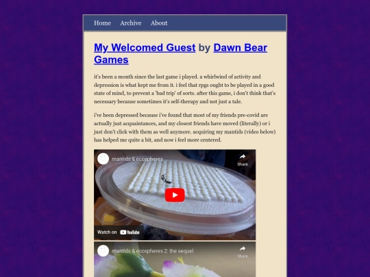 quest/posts/2021-04-08-My-Welcomed-Guest_by_Yoshi_Creelman screenshot