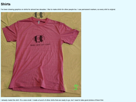 shirts screenshot