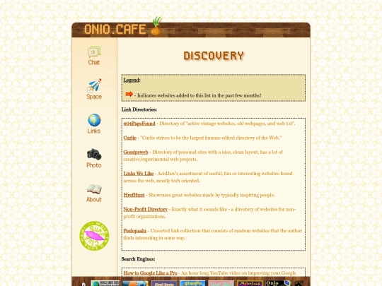 links/discover screenshot