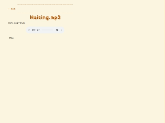 thoughts/waitingmp3 screenshot