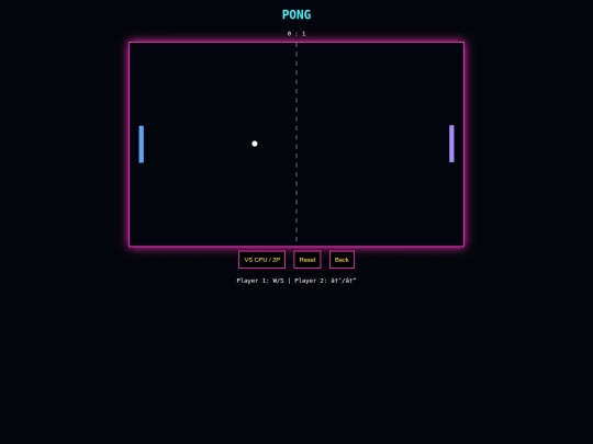 pong screenshot
