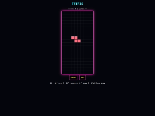 tetris screenshot