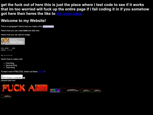 test screenshot