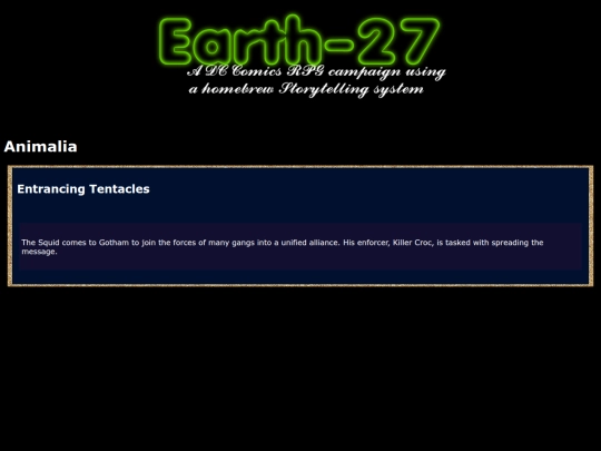 Earth-27/Events/animalia screenshot