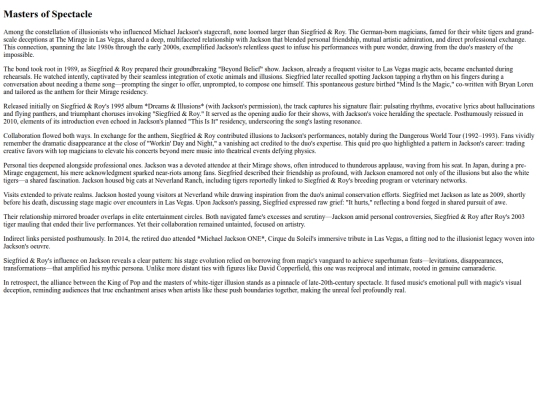 Jackson/masters_of_spectacle screenshot
